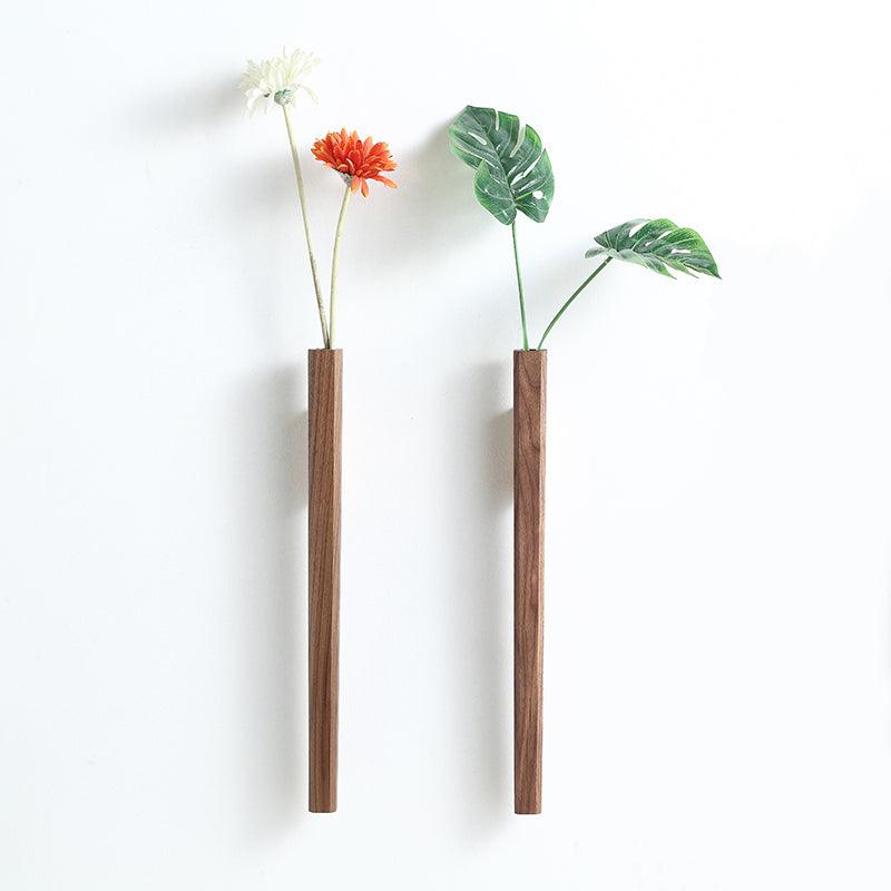 Wooden Wall Spear Vase