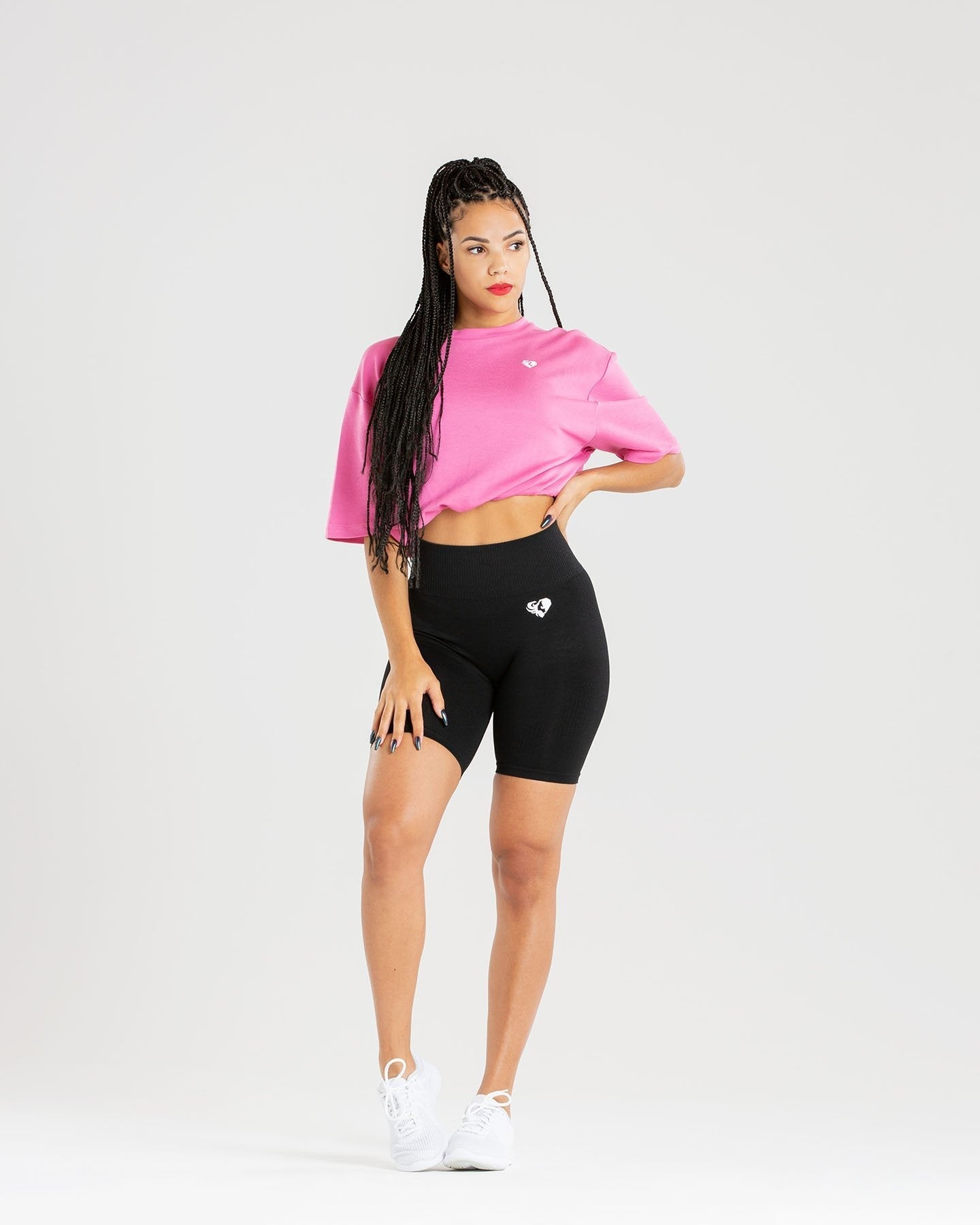 Power Crop Top | Phlox Pink