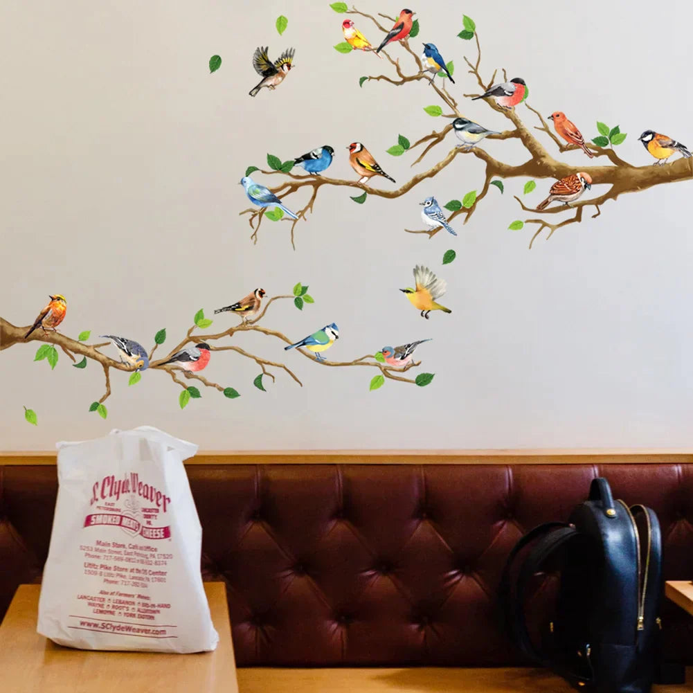 Bird On Branch Wall Sticker