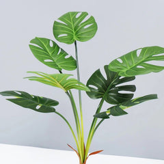 70cm 7 Fork Tropical Monstera Large Artificial Tree Branch Fake Plants Real Touch Turtle Leaf Plastic Palm Leaves For Home Decor