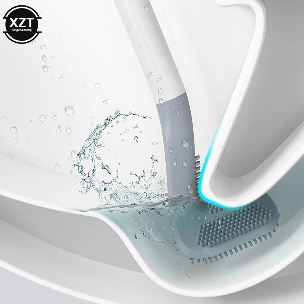 Silicon toilet brush