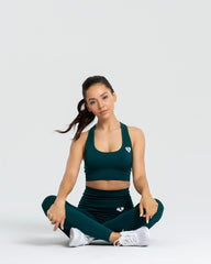 Move Seamless Sports Bra | Smaragd Green Solid