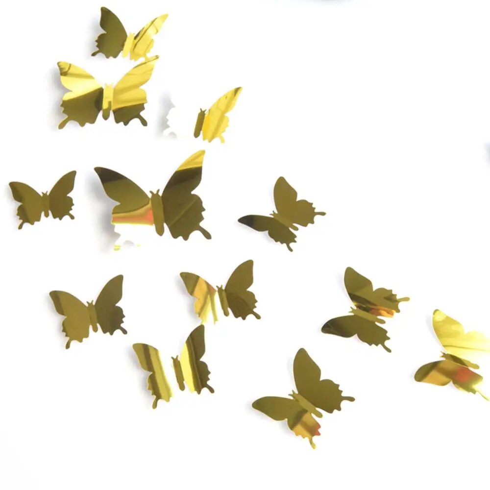 Mirror Wall Sticker Decal Butterflies