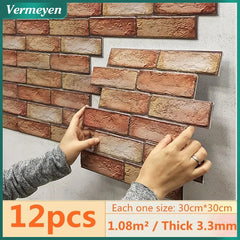 3D Brick Wall Sticker