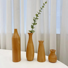 Natural Bamboo Wooden Vase