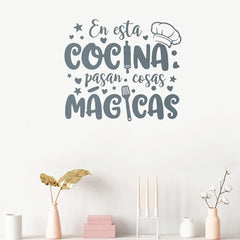 Magic Kitchen in Spanish Wall Sticker