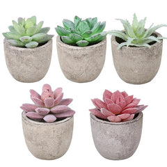 Mini Artificial Aloe Plants Bonsai Small Simulated Tree Pot Plants Fake Flowers Office Table Potted Ornaments Home Garden Decor