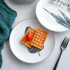 Tropical Minimalist Ceramic Plates