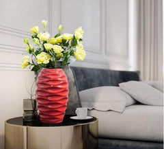 Eye Catching Curved Red Vases