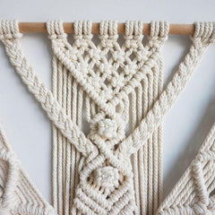 Hand-Woven Boho Macrame Wall-Hanging Tapestry