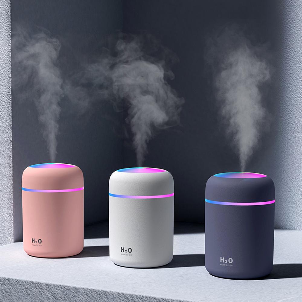 Portable 300ml Electric Air Humidifier Aroma Oil Diffuser