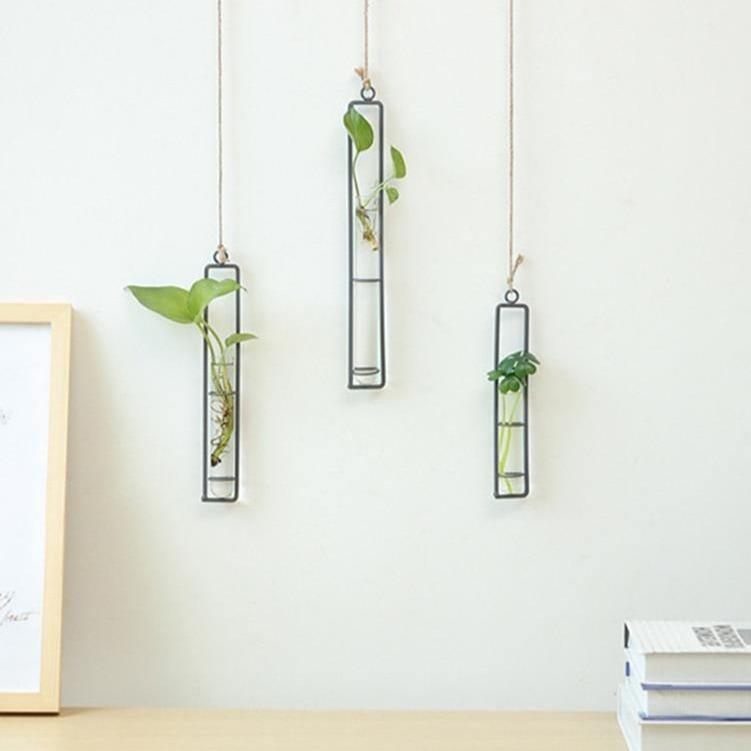 Hanging Iron Propagation Terrarium Vases