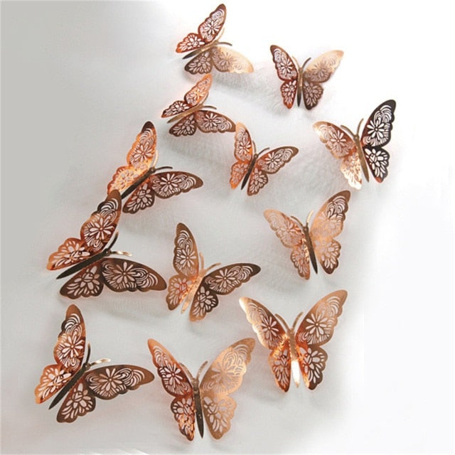 Hollow Butterfly Wall Sticker DIY Home Decoration