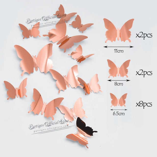 Hollow Butterfly Wall Sticker DIY Home Decoration