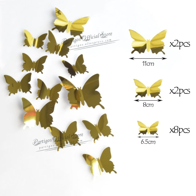 Hollow Butterfly Wall Sticker DIY Home Decoration