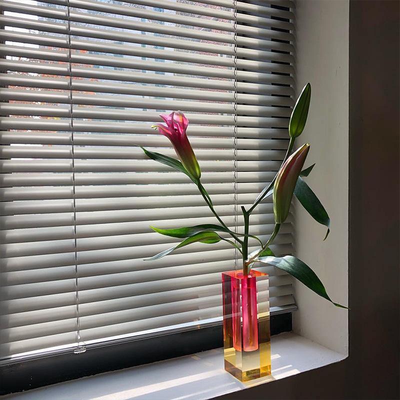 Modern Prism Acrylic Vase