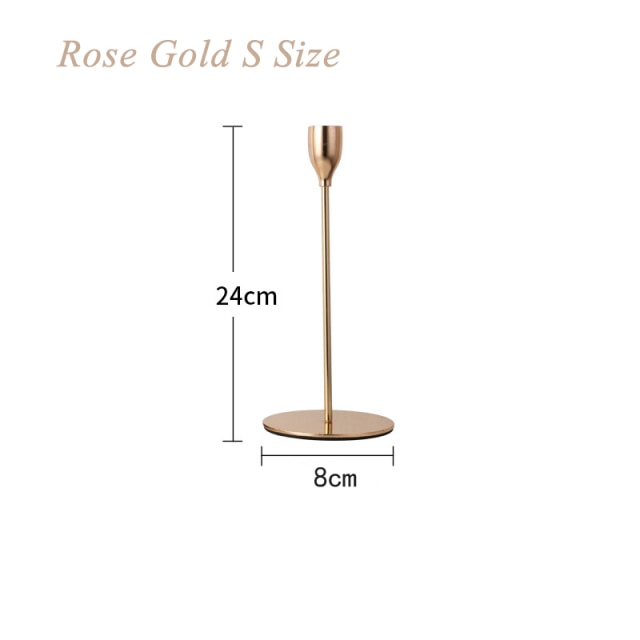 Gold Romantic Nordic Metal Candle Holders