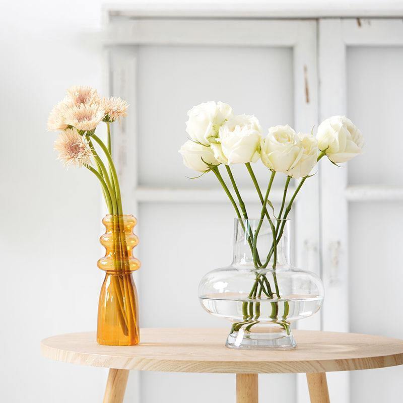 Blown Glass Bubble Vases