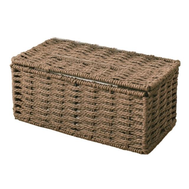 Rattan Tissue Box