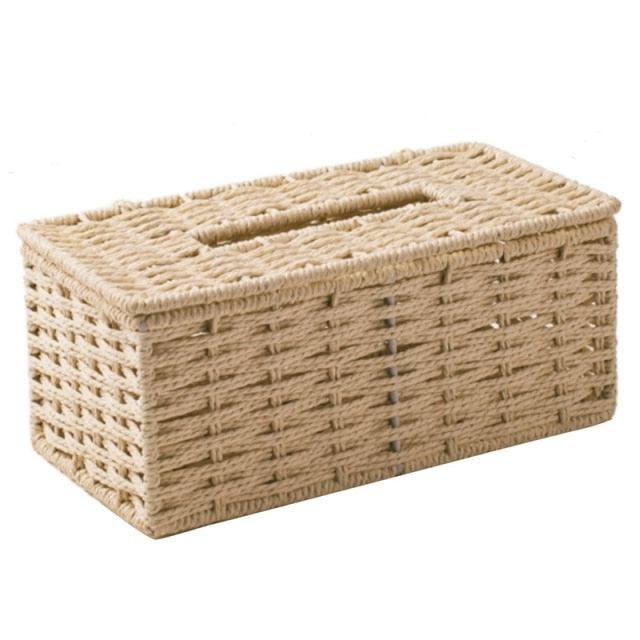 Rattan Tissue Box