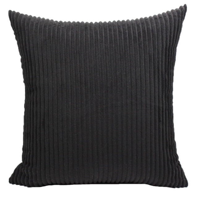 Supersoft Corduroy Cushion Cover Plain Striped