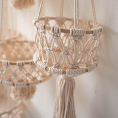 Mae Tiered Macrame Hanging Basket