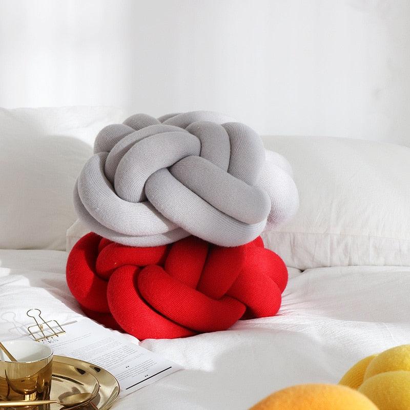 Six Knot Cotton Pillow