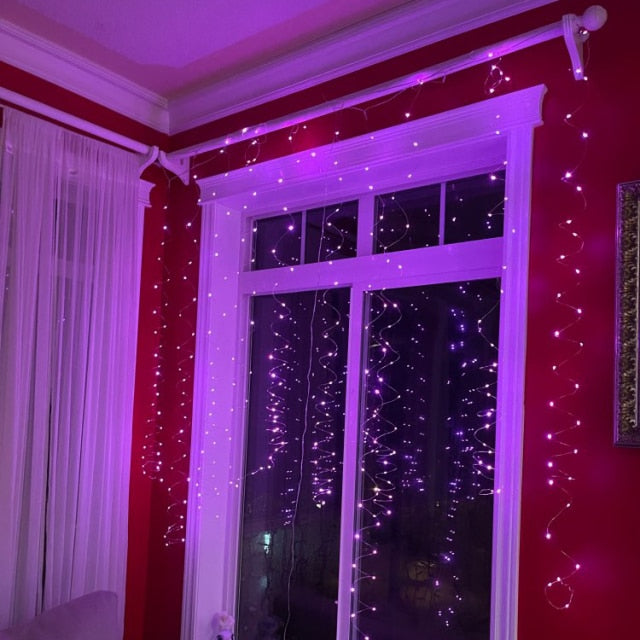 3M LED Fairy String Lights Curtain Garland USB