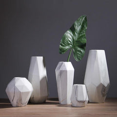 Geometric Marble Vases