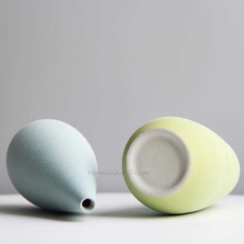 Soft Colored Ceramic Flower Vases