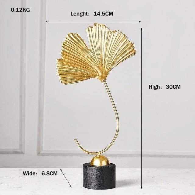 Foliage Decor Statue Figurines Ginkgo Leaf - Single | Sage & Sill